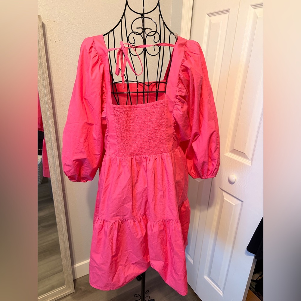 A New Day Bright Pink Casual Kids Dress